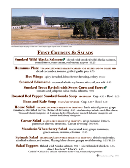 First Courses & Salads