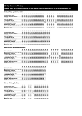 300 High Wycombe to Aylesbury