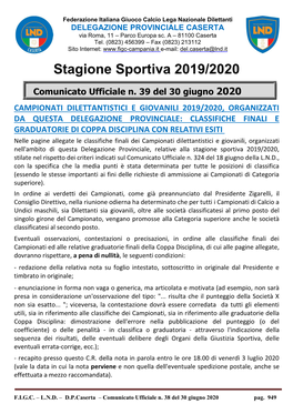 DELEGAZIONE PROVINCIALE CASERTA Via Roma, 11 – Parco Europa Sc