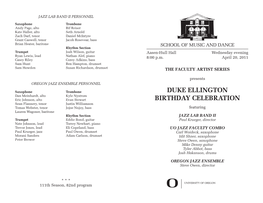 Duke Ellington Birthday Celebration