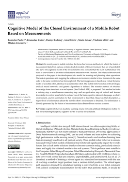 Cognitive Model of the Closed Environment of a Mobile Robot Based on Measurements