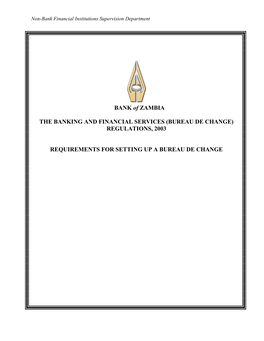Bureau De Change) Regulations, 2003