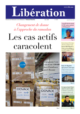 Les Cas Actifs Caracolent “