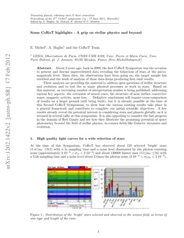 Arxiv:1202.1422V2 [Astro-Ph.SR] 17 Feb 2012 Dtdb .Bgi,M Eei,E Ihl&C Moutou C