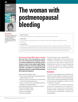 The Woman with Postmenopausal Bleeding
