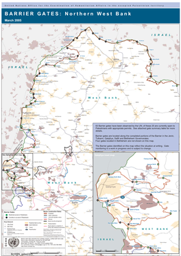 BARRIER GATES: Northern West Bank March 2005