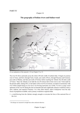 Chapter 14: the Geography of Italian Rivers and Italian Wood