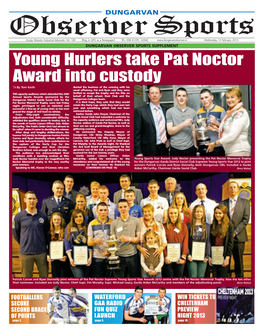 Young Hurlers Take Pat Noctor Award Into Custody