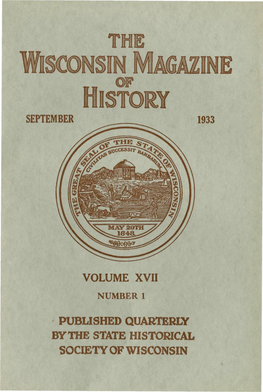 September 1933 Volume Xvii Published Quarterly Bythe