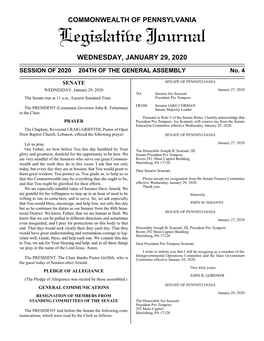 Legislative Journal