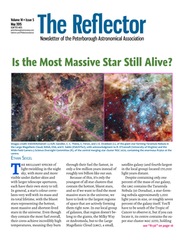 The Reflector Newsletter of the Peterborough Astronomical Association