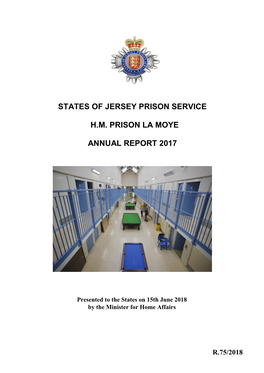 H.M. Prison La Moye – Annual Report 2017