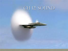 Ch 12: Sound Medium Vs Velocity