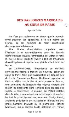 Des Barbouzes Marocains Au Cœur De Paris 1