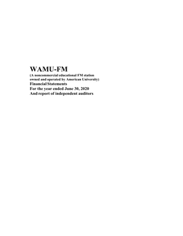 2020 WAMU Financial Statements