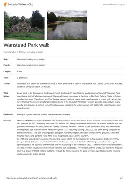 Wanstead Park Walk