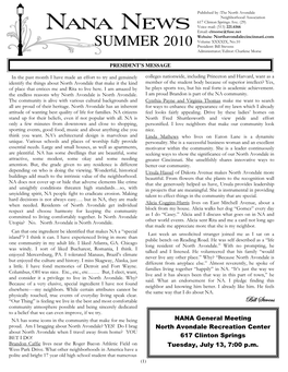 July 2010 Nana News