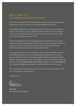 Welcome to Goodwood Racecourse