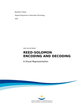 Reed-Solomon Encoding and Decoding