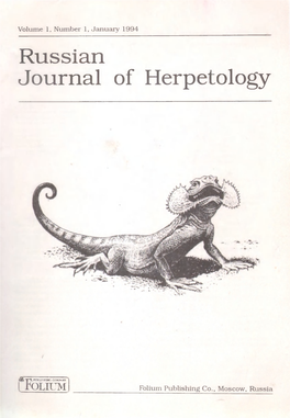 Russian Journal of Herpetology