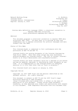 Network Working Group H. Birkholz Internet-Draft Fraunhofer SIT Intended Status: Informational C