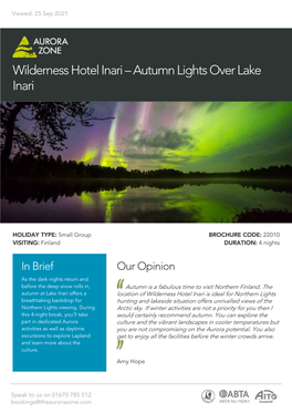 Autumn Lights Over Lake Inari