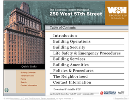 250 West 57Th Street's Tenant Handbook