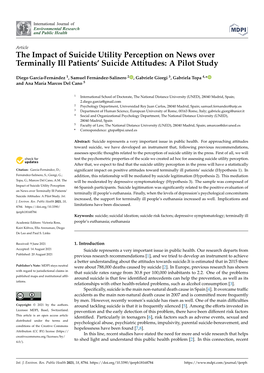 The Impact of Suicide Utility Perception on News Over Terminally Ill Patients' Suicide Attitudes