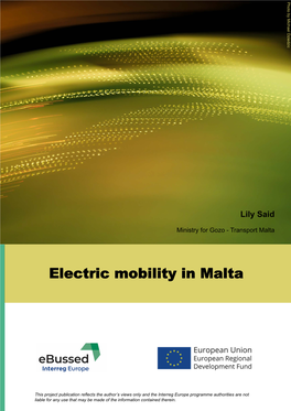 Electric Mobility in Malta