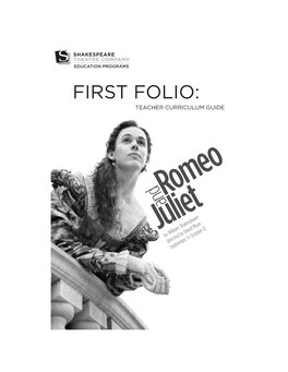 Romeo and Juliet First Folio