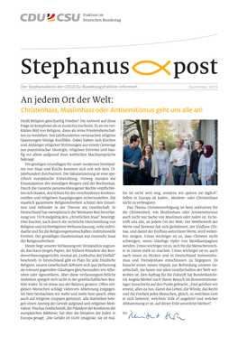 Stephanuspost Nr. 7 | Dezember 2019