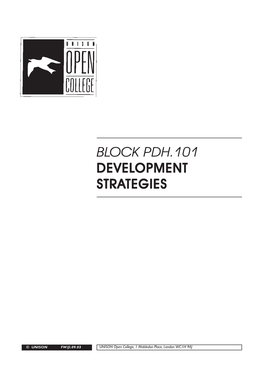 Block Pdh.101 Development Strategies