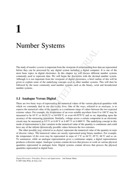 Number Systems