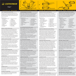 Surge™ 3 6 4 10 a 5 CD 9 USER’S GUIDE GEBRAUCHSANLEITUNG GUIDE DE L’UTILISATEUR GUÍA DEL USUARIO