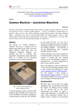 Useless Machine – Zwecklose Maschine