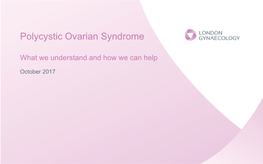 Polycystic Ovarian Syndrome