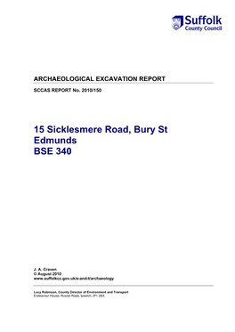 15 Sicklesmere Road, Bury St Edmunds BSE 340
