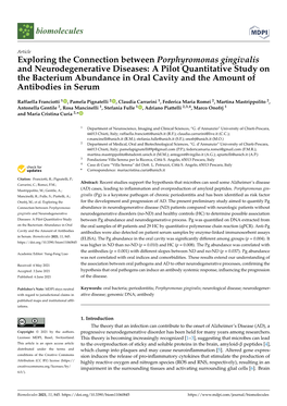 Exploring the Connection Between Porphyromonas Gingivalis