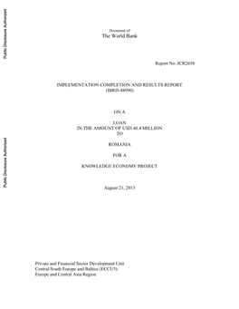 World Bank Document