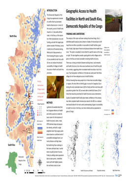 Geographic Access to Health Facilies in North and South Kivu, Democrac