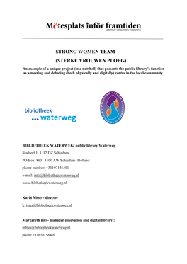 Strong Women Team (Sterke Vrouwen Ploeg)