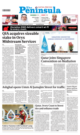 QIA Acquires Sizeable Stake in Oryx Midstream Services
