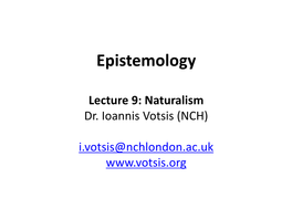 Epistemology