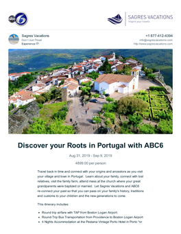 Discover Your Roots in Portugal with ABC6