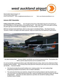 Autumn 2021 Newsletter