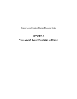 Proton Mission Planner's Guide (PMPG)