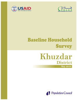 Baseline Household Survey Khuzdar 2010