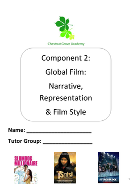 Component 2: Global Film: Narrative, Representation & Film Style