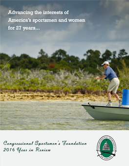 Congressional Sportsmen's Foundation 2016 Year in Review