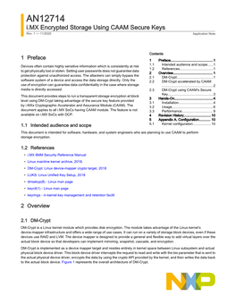I.MX Encrypted Storage Using CAAM Secure Keys Rev